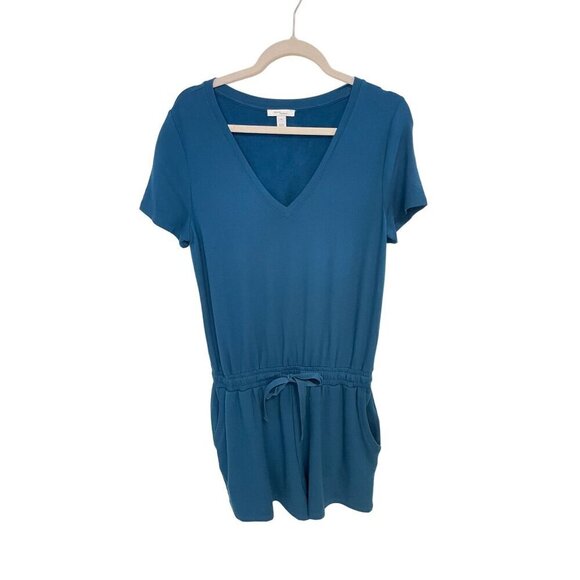 Anthropologie Daily Ritual Women's Romper Shorts one Piece Sleeveless Medium - Picture 2 of 6